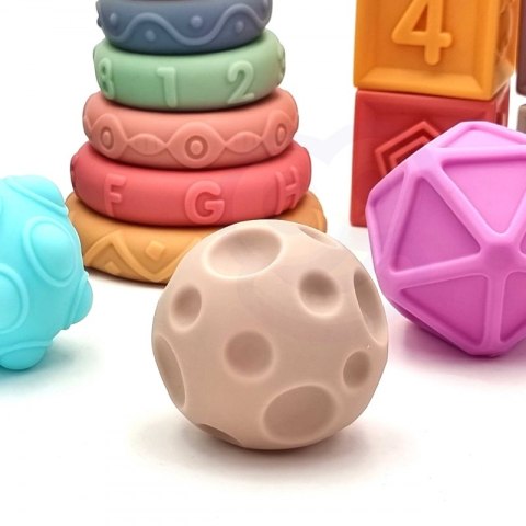 WOOPIE Klocki Sensoryczne Układanka do Ściskania Dźwięk Nauka Liczenia 23 el.