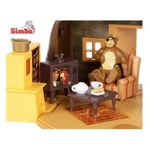 Simba Masza i Niedźwiedź Domek Niedźwiedzia Z Figurką Przenośny Rozkładany