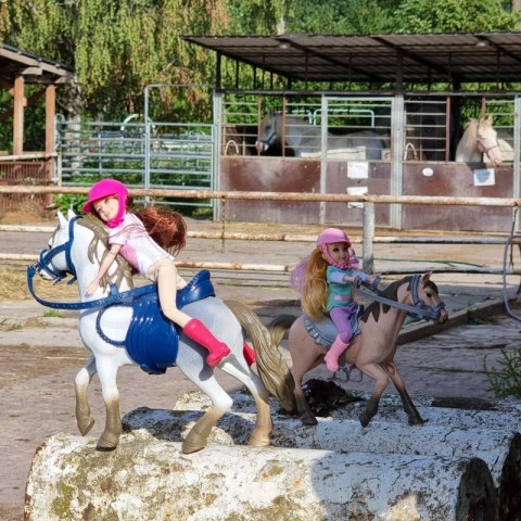 WOOPIE Lalki Dżokejki Zestaw Stadnina Koni