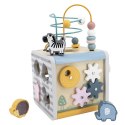 Viga PolarB Activity Box Drewniane Edukacyjne Centrum Gier 5w1 kostka