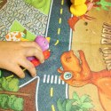 WOOPIE Mata Droga dla Samochodzików Zestaw Dinozaury Auta + Znaki Drogowe