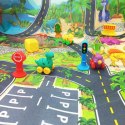 WOOPIE Mata Droga dla Samochodzików Zestaw Dinozaury Auta + Znaki Drogowe