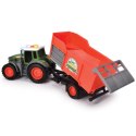 DICKIE Farm Traktor Fendt z przyczepką 26cm Bela Siana