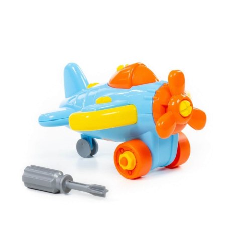 Kolorowy Samolot Ze Śrubokrętem 19el.