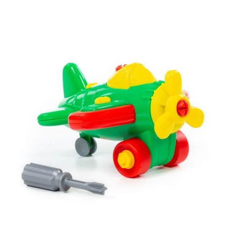 Kolorowy Samolot Ze Śrubokrętem 19el.