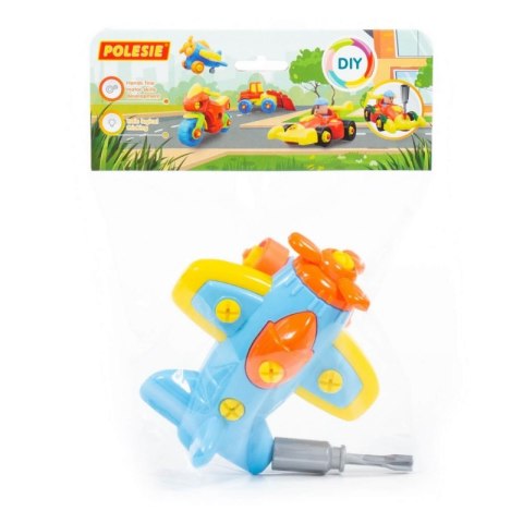 Kolorowy Samolot Ze Śrubokrętem 19el.