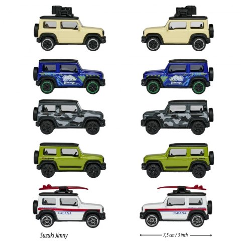 MAJORETTE Zestaw 5 Samochodów Suzuki Jimny MAJORETTE Zestaw 5 Samochodów Suzuki Jimny