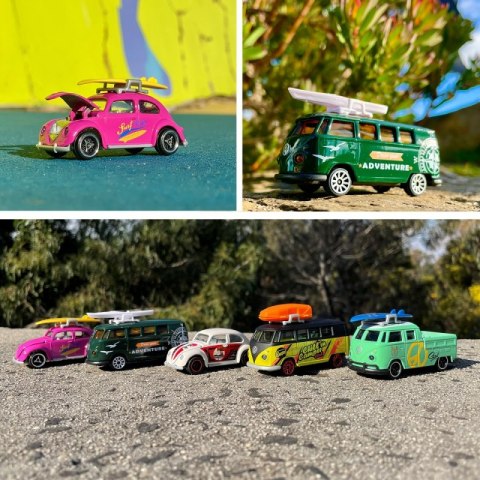 MAJORETTE Zestaw Samochodów Volkswagen Beetle 5szt MAJORETTE Zestaw Samochodów Volkswagen Beetle 5szt