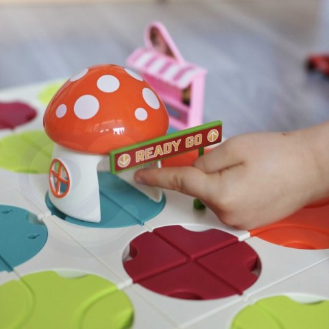 WOOPIE Interaktywny Tor Samochodowy Dinozaury Układanka + 2 Elektryczne Auta 58 el.