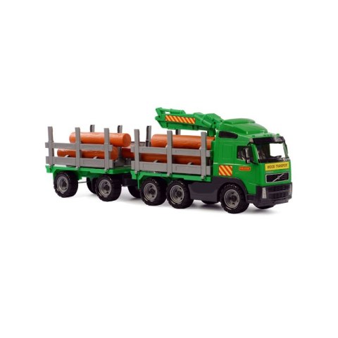 Wader QT Volvo Ogromna Ciężarówka z Przyczepą Do Przewozu Drewna 75 cm