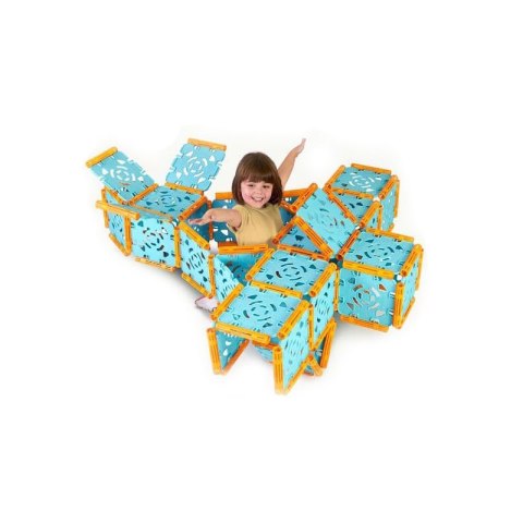 FEBER Duże Klocki Konstrukcyjne Budowniczego do Ogrodu Domu 132 el.