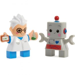 Little Tikes 2 Figurki Naukowiec i Robot Klocki Wafle