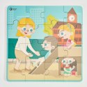 CLASSIC WORLD Puzzle 4w1 Dzień w Szkole