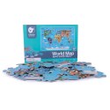 CLASSIC WORLD Puzzle Mapa Świata Kontynenty 48 el.