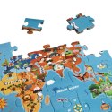 CLASSIC WORLD Puzzle Mapa Świata Kontynenty 48 el.