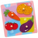 Drewniane Puzzle Warzywa Układanka Niespodzianka Viga Toys