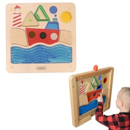 MASTERKIDZ Tablica Edukacyjna Sensoryczna Żeglowanie Ocean Montessori