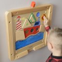 MASTERKIDZ Tablica Edukacyjna Sensoryczna Żeglowanie Ocean Montessori