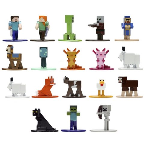 JADA Minecraft Metalowe Figurki 18szt Zestaw Seria 8 Caves&Cliffs JADA Minecraft Metalowe Figurki 18szt Zestaw Seria 8 Caves&Cliffs