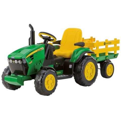 Traktor Na akumulator Peg Perego John Deere Power Pull z Przyczepą Traktor Na akumulator Peg Perego John Deere Power Pull z Przyczepą