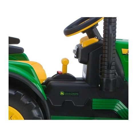 Traktor Na akumulator Peg Perego John Deere Power Pull z Przyczepą Traktor Na akumulator Peg Perego John Deere Power Pull z Przyczepą