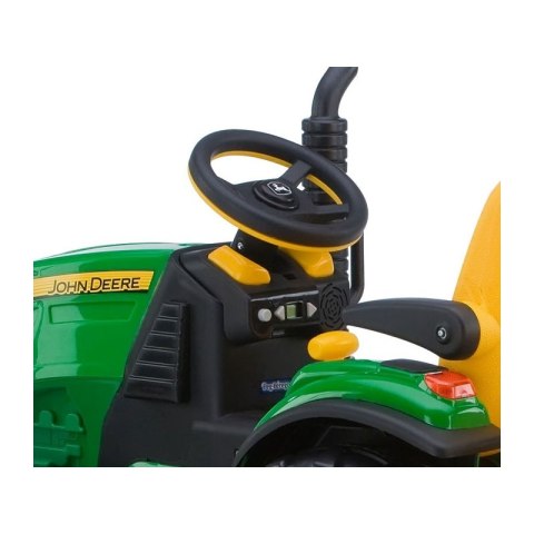 Traktor Na akumulator Peg Perego John Deere Power Pull z Przyczepą Traktor Na akumulator Peg Perego John Deere Power Pull z Przyczepą