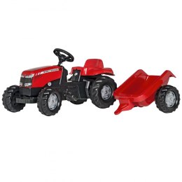 Rolly Toys rollyKid Traktor na pedały Massey Ferguson z przyczepką