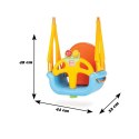 WOOPIE Huśtawka 3w1 Kubełkowa Siedzisko Prosta Rosnąca Wisząca Niebieska