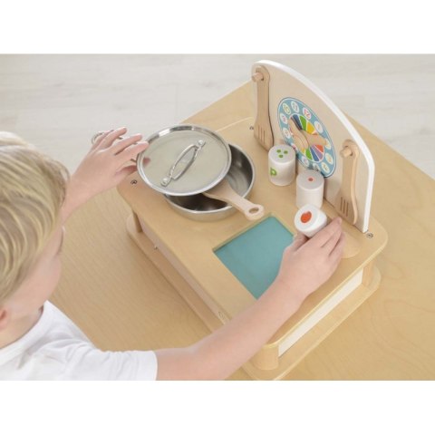 Drewniana Mini Kuchenka Dla Dzieci Masterkidz + Akcesoria