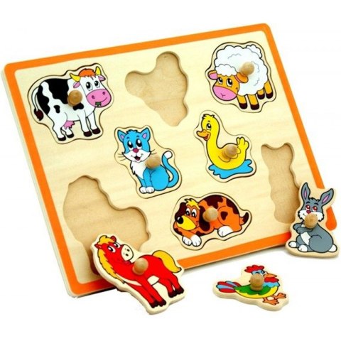 Drewniane Puzzle Farma Układanka Viga Toys Drewniane Puzzle Farma Układanka Viga Toys