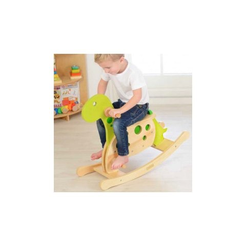 MASTERKIDZ Drewniany Dinozaur Bujak Na Biegunach