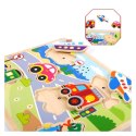 TOOKY TOY Drewniane Puzzle Montessori Dźwiękowe Układanka Pojazdy do Dopasowania