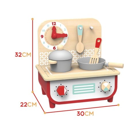 TOOKY TOY Kuchnia z Grillem dla Dzieci 2 w 1 + Akcesoria Kuchenne