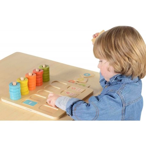 Nauka Kolorów I Liczenia Edukacyjna Tabliczka Masterkidz Montessori