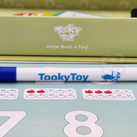 TOOKY TOY Drewniana Gra Magnetyczna Układanka Montessori dla Dzieci Nauka Liczenia Owoce Liczby 81 el.