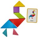 TOOKY TOY Drewniane Puzzle Tangram Układanka