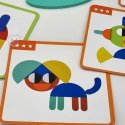 WOOPIE GREEN Drewniana Układanka Montessori 40 Wzorów do Odtworzenia 55 el. Certyfikat FSC