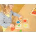 Sensoryczny Sorter Drewniany Kształty i Kolory Masterkidz Montessori