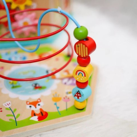 TOOKY TOY Interaktywny Drewniany Sześciokąt Montessori Otwierane Pudełko