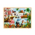 TOOKY TOY Drewniane Puzzle Piraci 48 el.