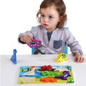 TOOKY TOY Grube Puzzle Montessori Dinozaury Dopasuj Kształty