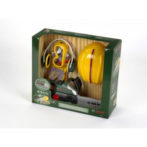 KLEIN Mega Zestaw Drwala Bosch Kask Piła Rękawice Gogle Nauszniki