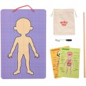 Tooky Toy Drewniane Puzzle Montessori Magnetyczne Nauka Anatomia Człowieka 78el.