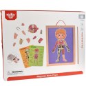 Tooky Toy Drewniane Puzzle Montessori Magnetyczne Nauka Anatomia Człowieka 78el.