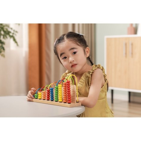 Viga Toys Edukacyjne Liczydło drewniane do Liczenia Szkolne Montessori