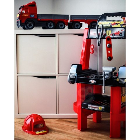 Zestaw Majsterkowicza "Super Mechanik" + Samochód z Burtami i Przyczepą "Volvo" Polesie