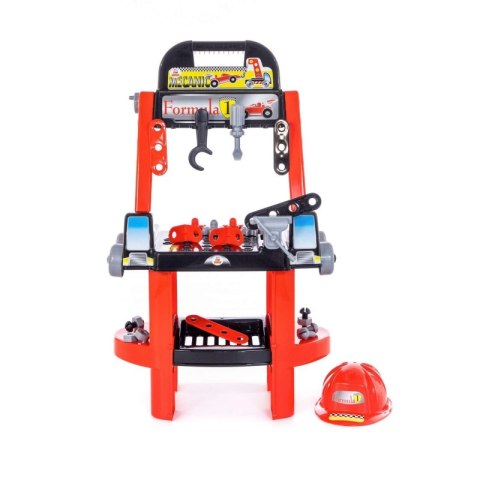 Zestaw Majsterkowicza "Super Mechanik" + Samochód z Burtami i Przyczepą "Volvo" Polesie