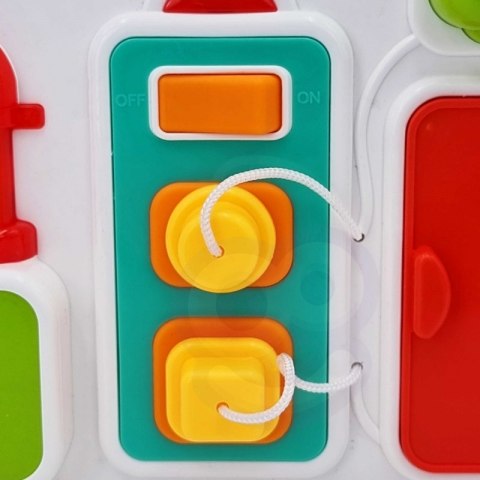 WOOPIE Tablica Manipulacyjna Kuchnia Zegar z Efektami Dźwiękowymi i Świetlnymi Montessori