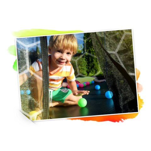 Trampolina ogrodowa profilowana 10ft/312cmz siatką wewnętrzną Neo- 