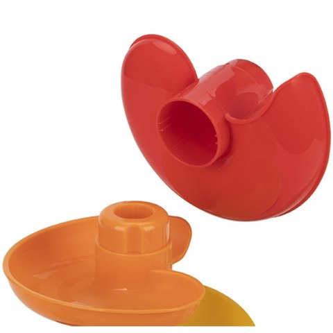 Tooky Toy Drewniany Kulodrom ze Zwierzątkami Tor Kulkowy Spirala + 4 Kulki